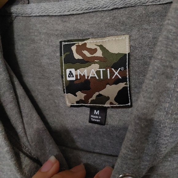 Matix | grey mens pull over hoodie sweater - Picture 5 of 6